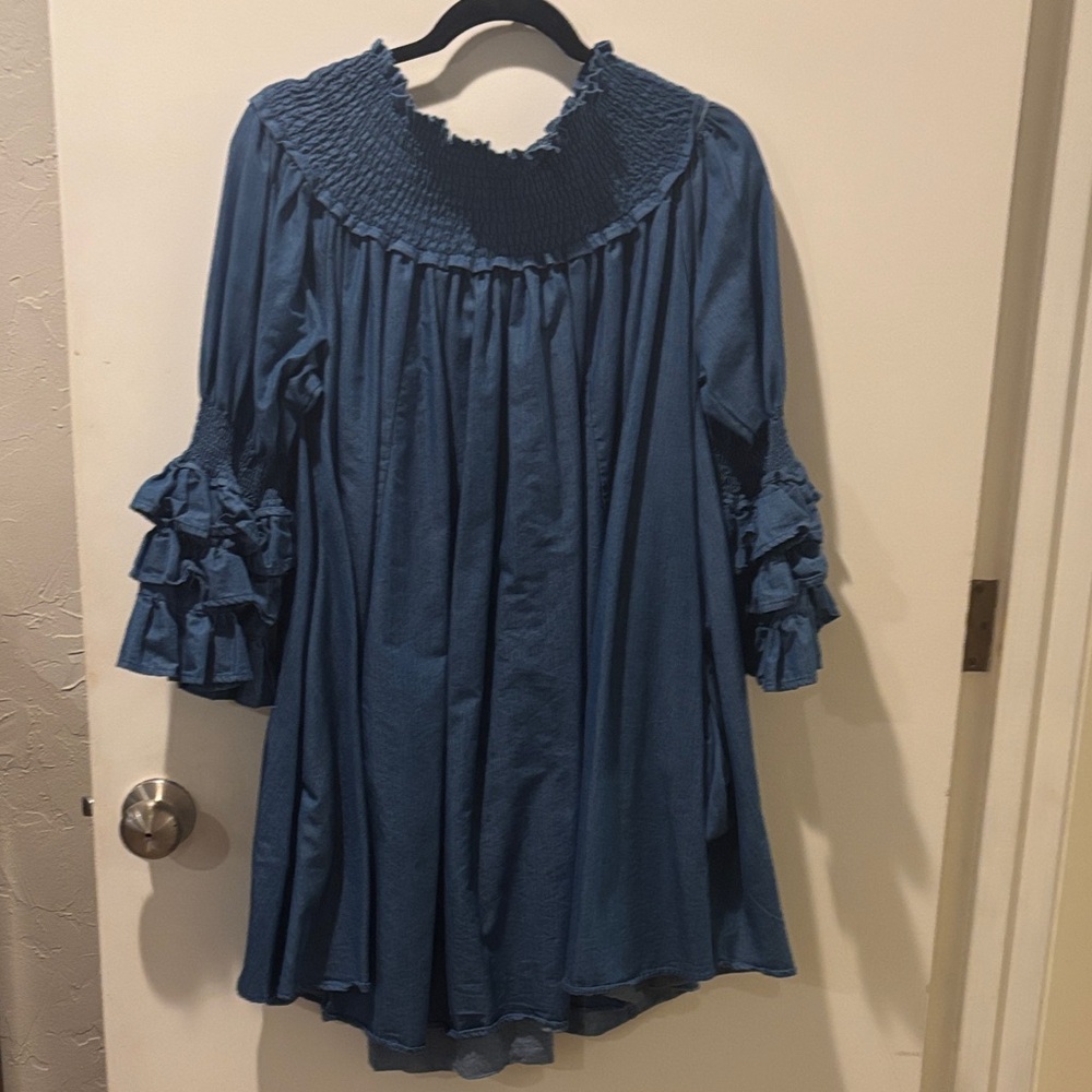 Lucky & Blessed Blue High Low Dress